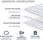 Mattress Topper Queen & Mattress Pad Protector - Quality Plush Luxury Down Alternative Pillow Top - 2inch Extra Thick Mattress Cover(60"x80")