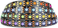 SEZO WS2812B LED Strip Light 3.3FT 100LEDs DC5V Individual Addressable LED Strip SMD5050 RGB 100Pixel Dream Color Programmable LED Light Strip Flexible IP30 Non-Waterproof Black PCB