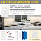 Armacost Lighting 421501 Ribbon Flex Home Tunable White LED Tape Light Kit with Remote, 16 ft