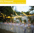 42ft 120 Led Battery Powered String Lights, IP65 Waterproof 8 Modes Twinkle Fairy Lights with Timer for Bedroom, Garden, Party, Christmas Tree Indoor Outdoor Decorations, Warm White