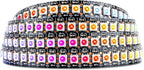 SEZO WS2812B LED Strip Light 3.3FT/1M 144LEDs/m Individually Addressable Programmable 5050SMD Digital RGB Alloy Wires Flexible Dream Color IP30 Non-Waterproof PCB Black DC5V