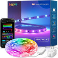 Lepro S1 AI LED Strip Lights for Bedroom - 50ft Smart RGB Light Strips with IC and Rainbow Chasing Effects, Color Segment DIY, Personalized Al Lighting Designer, No Remote, 2.4G Wi-Fi & Bluetooth