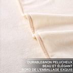HOZY Soft Blanket Queen Size Fleece Warm Fuzzy Throw Blankets for The Bed Sofa Lightweight 350GSM Ivory 90"*90"
