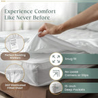 800 Thread Count Egyptian Cotton Sheets Queen Sheet Set Deep Pocket,100% Cotton Bed Sheets Queen Size Set, No Pill Soft & Comfy Naturally Cool Breathable Elasticated Sheet & Pillowcase Sets-Lavender