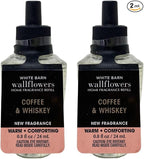 Bath and Body Coffee & Whiskey Wallflowers Fragrance Refill Bulbs - Lot of 2