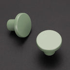 Ravinte 15 Pack Cabinet Knobs Light Green Kitchen Cabinet Knobs Round Dresser Drawer Pulls Closet Door Pulls 1-1/5 Inch