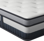 Vesgantti King Mattress 10 Inch Innerspring Multilayer Hybrid King Size Mattress - Ergonomic Design with Memory Foam and Pocket Spring Mattresses King Size - Box Top Series Medium Firm Feel