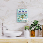 Sea Turtle Decor Inspirational Turtle Decor Plaque Signs Gifts for Turtle Lovers Gift Ideas for Friends Office Bedroom Living Room Home Beach House Nursery Wall Art Decor Wooden Hanging Sign 8x10 Inch