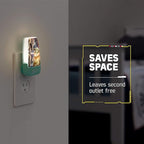 STAR WARS LED Night Light, Baby Yoda & The Mandalorian, Plug-in, Dusk to Dawn Sensor, Grogu, UL-Certified, Cute Nightlight for Kids, Bedroom, Bathroom, Hallway, Game Room, Gifts, 2 Pack, 56328