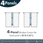 Ambesonne Ethnic Window Curtains Pack of 2, Folkloric Style Floral Ornaments with Bohemian Oriental Motifs as Stripes, Lightweight Set with Rod Pocket, 4 Panels of - 28" x 63", Teal Coral and Orange