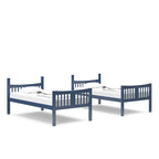 Storkcraft Caribou Bunk Bed Twin Over Twin Bunk Bed (Navy) - GREENGUARD Gold Certified, Twin Bunk Beds for Kids, Converts to 2 Individual Twin Beds, Bunk Beds for Kids
