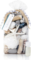 ANDALUCA Pacific Isles Scented Potpourri | Made in California Beach Home Décor | Large 20 oz Bag + Fragrance Vial | Scents Sandalwood and Coconut Blooms