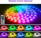 dalattin Waterproof Led Lights Outdoor Led Strip Lights 32.8ft RGB 300 LEDs Color Changing Led Rope Lights with 44 Keys IR Remote, 2 Rolls of 16.4ft