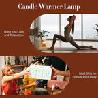 Flower Candle Warmer Lamp with Timer & Dimmer - Fits All Jar Scented Candles - Unique Birthday & Mother's Day Gift for Women，Mom，Her