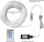 Minetom Color Changing Rope Lights: 72 Ft 220 LED Outdoor String Lights with Plug | Big Twinkle Lights for Bedroom Wedding Patio Garden Christmas Decor | 16 Colors