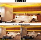 32.8ft Orange Color COB Strip Lights with RF Remote, 2000K Dimmable Ultra Bright Yellow COB Light Strip, Indoor Adhesive Led Lights for Cabinet, Living Room, 2 Rolls of 16.4ft