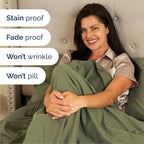 Queen Size 4 Piece Sheet Set - Comfy Breathable & Cooling Bed Sheets Set - Hotel Luxury Bedding for Women, Men, Kids, Teens, Boys & Girls - Deep Pockets, Soft and Wrinkle Free - Oeko-Tex - Sage Green