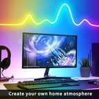 50ft Neon Rope Light, 24V RGB LED Strip Lights, Multi-Color, Music Sync, Dimmable, Remote/APP Control, Flexible DIY Design for Bedroom Indoor Outdoor