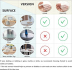 Deep Dream 1.5mm Clear Desk Cover Protector, 42×42 Inch Clear Desk Cover, Square Vinyl Desk Pad, PVC Plastic Table Cover for Office, Dresser, Night Stand, Computer & Writing Desk Tabletop
