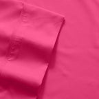 6 Piece Bed Sheet Set, Split King, Fuschia