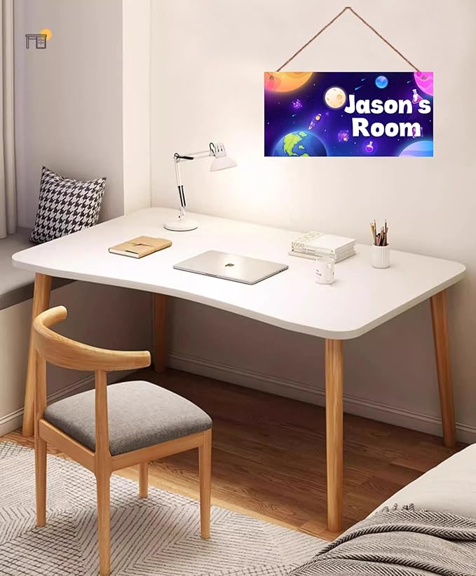 Personalized Signs Outer Space Themed Motivational Wall Decor - Boys Kids Room Wall Decor，Solar System Stars Wall Art Decorations for Bedroom Bathroom Teen Boys Encouragement