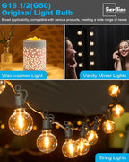 25 Watt Wax Warmer Bulbs, Light Bulbs for Full Size Scentsy Warmer, 6 Packs E12 Base Type G Bulb, Dimmable, Warm White, 120V G16 1/2 Bulbs for Candle Lamp