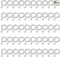 50 Pack Fairy Lights Battery Operated - 3 Speed Modes, 7Ft 20 LED String Twinkle Lights, Waterproof Copper Wire, Mini Firefly Light for Mason Jars Vases Christmas Decor, White