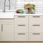 Ravinte 10 Pack 11-5/16 Inch Square Cabinet Handles - Matte Black Pulls for Kitchen Drawers and Cabinets - Hardware Handles