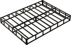 9 Inch Full Size Box Spring, Heavy Duty Metal Box Spring Bed Base with Fabric Cover, Mattress Foundation, Easy Assembly, Noise Free, Black