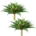 28in Fake Agave Plant Set, UV-Resistant Artificial Succulent for Indoor & Outdoor Use,Aesthetic Faux Plant for Home Decor, Office Housewarming Boho Room Decor, Set of 2