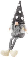 Mud Pie MED Gray Deluxe Dangle GNOME, Medium