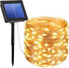 AMIR Upgraded Solar String Lights,78.6ft 240 LED Copper Wire Light, 8 Modes Starry Lights, Waterproof IP65 Fairy Christams Decorative Lights for Outdoor, Wedding, Homes, Party, Halloween (Warm White)