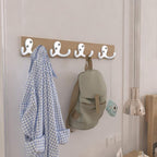 IBosins 8 Pack Heavy Duty Double Prong Coat Hooks Wall Mounted with 16 Screws Retro Double Hooks Utility Hooks for Coat, Scarf, Bag, Towel, Key, Cap, Cup, Hat
