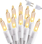 Brizled Clear Christmas Lights, 300 Count 69.6ft Incandescent White Lights String, Connectable 120V UL Certified Indoor/Outdoor White Light on White Wire for Room, Birthday, Wedding, Party, Warm White