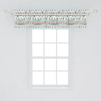Ambesonne Tribal Window Valance Pack of 2, Style Traditional Aztec Pattern Old Fashioned Hippie Boho Influences, Rod Pocket Curtain Valances for Kitchen Bedroom, 54" X 12", Sea Green