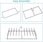 Twin Box Spring Bed Base 2 Inch, Low Profile Metal Boxspring Twin Bunkie Board 2 Inch, 2000 Lbs Max Weight Capacity Mattress Foundation, Noise-Free, Easy Assembly