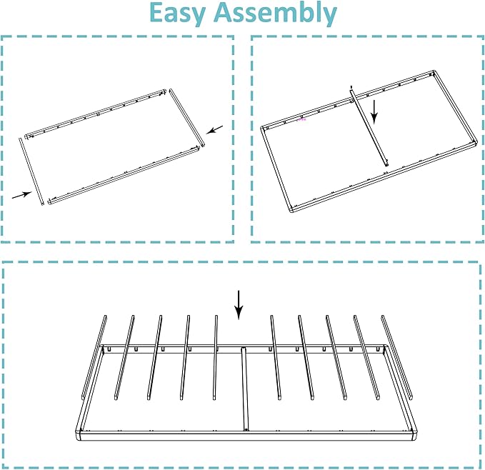 Twin Box Spring Bed Base 2 Inch, Low Profile Metal Boxspring Twin Bunkie Board 2 Inch, 2000 Lbs Max Weight Capacity Mattress Foundation, Noise-Free, Easy Assembly