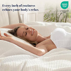 PHF 100% Cotton Waffle Weave Blanket King Size for Bed,Snag Proof Lightweight Breathable Moisture-Wicking Throw for Couch,Great for Layering in Cold Weather,Machine Washable,Home Decor Gift-Cream