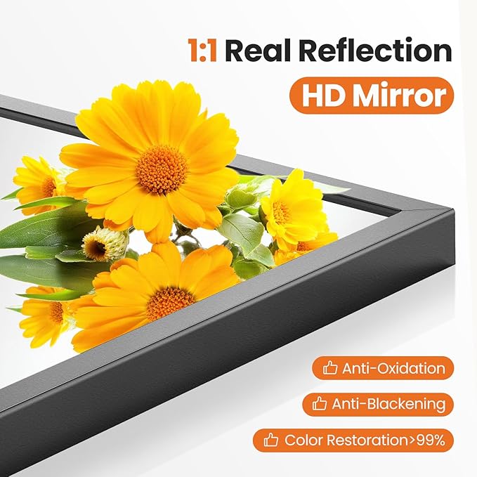 Sweetcrispy 20"x31" Arched Black Bathroom Mirrors for Wall, Bathroom Mirrors for Over Sink, Wall Decor for Bathroom, Entryway, Bedroom, Vanity
