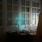 Think Like a Proton Neon Sign – Dimmable LED Wall Light with USB Power, 5V/2A – Science-Themed Room Decor for Kids, Students, Dorms, Offices, and Gift Ideas