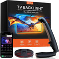 FFJ TV LED Backlight with Sensor, 14.7ft Cuttable RGB Lights That Change with TV for 55-65 Inch Screen and PC Monitor, Smart App Control, Game & Music Sync Color Changing Light