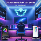LED Lights for Bedroom, 2025 Double Row 100FT 960LEDs RGB Strip Lights Music Sync Color Changing LED Lights, APP+44Key Remote Control Timed Dimming for Bedroom Home Decor(2Rollsof50FT)