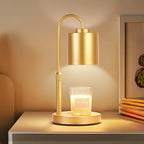 CASTLELIFE Candle Warmer Lamp with Timer & Dimmer, Height Adjustable Electric Wax Melt Warmer for Jar Candles, Gifts for Mom Home Decor, Gold