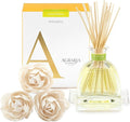 AGRARIA AirEssence Flower and Reed Diffuser Set, Handmade Sola Flower Botanical Home Fragrance Set, Scented Oil Reed Diffuser Gift for All Occasions