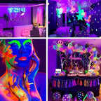 50 Foot Black Light Strips & Remote, Dimmable Flexible Blackights Strip Lights for Glow Party Body Paint Birthday Bedroom Room Fluorescent Tapestry Poster, Non-Waterproof 900 LEDs 50ft/15M