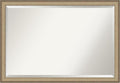 Amanti Art Bronze Bathroom Mirror for Over Sink, 27x39 Elegant Brushed Bronze Narrow Rectangle Vanity Mirror, Large Casual Frame, Hangs Horizonally and Vertically, Bathroom Wall Decor, Beveled Edge
