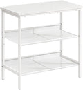 HOOBRO End Table, 3-Tier Narrow Side Table, Nightstand with 2 Flat or Slant Adjustable Shelves for Small Spaces, Hallway, Living Room, Bedroom, Sturdy, Easy Assembly, White WT23BZ01G1