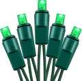 Holiday Essence Mini LED Green St. Patrick’s Lights Set, 60 5mm Wide Angle Christmas String Lights Green Wire, Indoor Outdoor Décor for Home Patio Garden Decorations, UL Certified