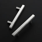 Ravinte Brushed Nickel Cabinet Handles 10 Pack 3-1/2 inchSatin Nickel Square Cabinet Pulls Silver Hardware for Kitchen Cabinets 6 inch Overall Length Stainless Steel Drawer Pulls