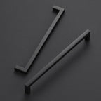 Ravinte 10 Pack Solid Kitchen Cabinet Handles Matte Balck Cabinet Pulls Slim Drawer Pulls with 7-1/2 Inch Hole Center Square Bar Kitchen Cabinet Hardware